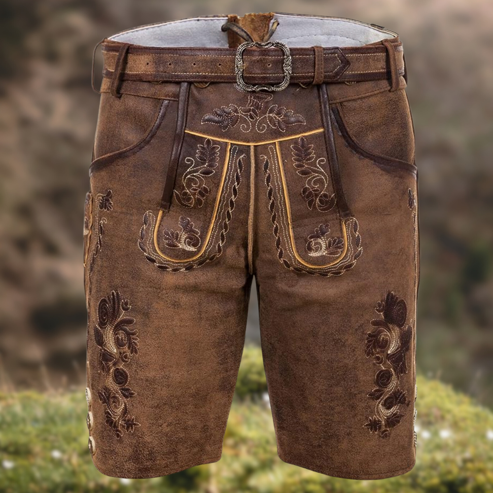 Braun trachten Lederhose für Herren