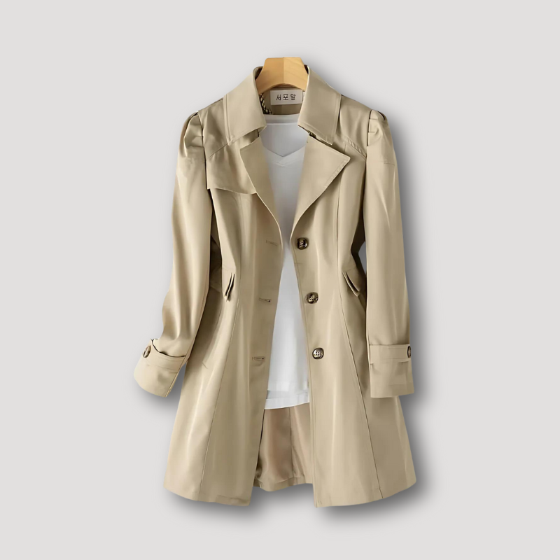 Branston | Klassisch Maßgeschneiderte Fit Kragen Trenchcoat für Frauen