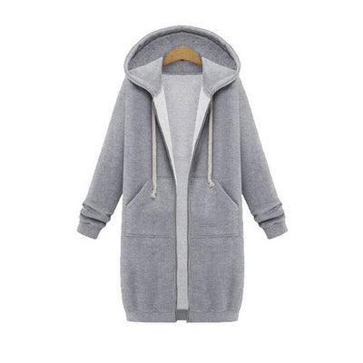 Dagmar | Chic lange sweatshirt-jacke