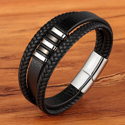 LeatherLux - Stilvolle Armbänder aus echtem Leder für Männer