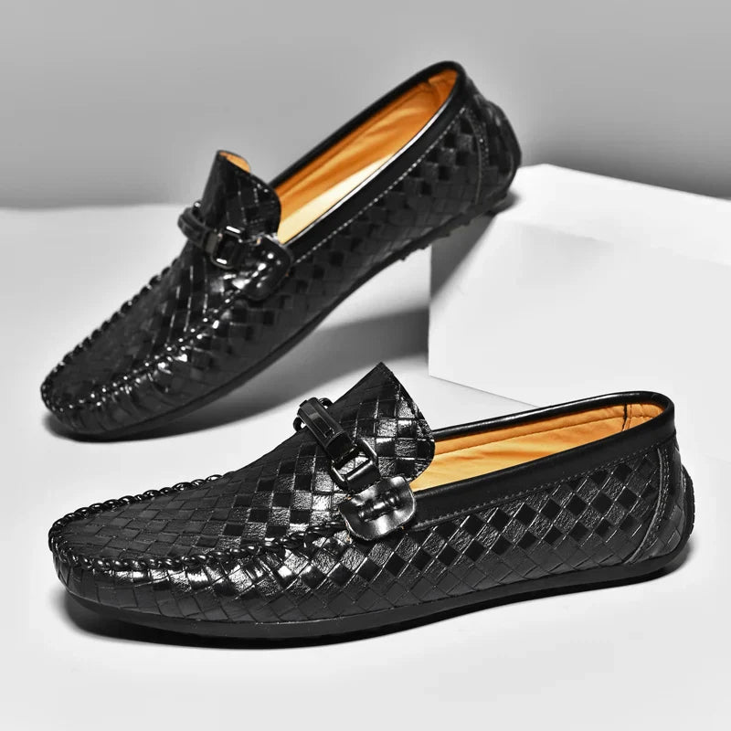 Berando | Leder Herren schuhe Slip on Mokassins Herren atmungsaktiv mode