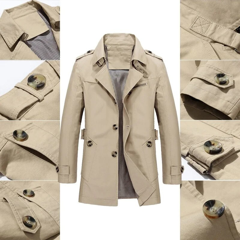 Becotic™ Trenchcoat | Stylischer langer Mantel