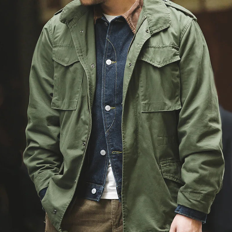 Abbas - Robuste M65 Herren Outdoor Jacke mit viel Platz