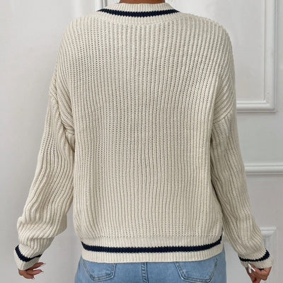 Babatte | Patchwork V-Ausschnitt Pullover