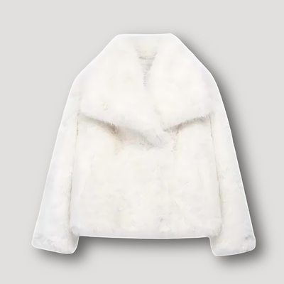 Bralyn | Weich Flauschige Faux Fur Oversized Collar Jacke