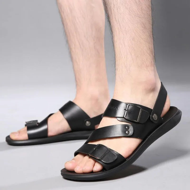 Enrique - Luxus-Ledersandalen