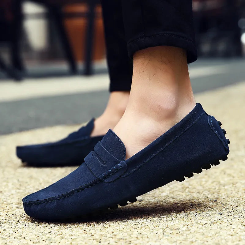 Amigo | Leder Halbschuhe Slip-On - Hochwertige Leder Slipper für Herren