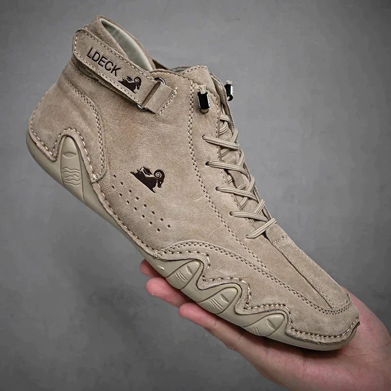 Casper | Ultra-bequemer Rutschfester Barfußschuh aus echtem Leder (Unisex).