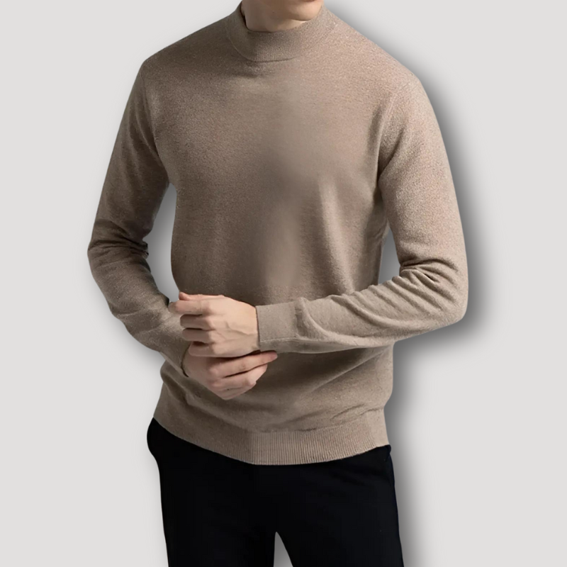 Boron | Turtle Neck Stricken Wolle Langarm Pullover