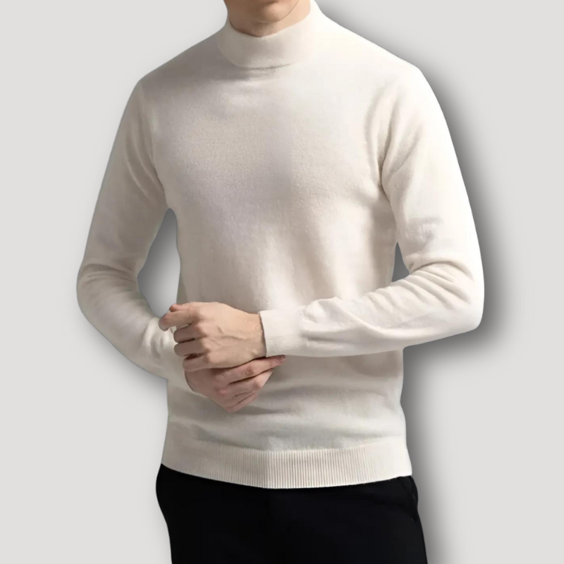 Boron | Turtle Neck Stricken Wolle Langarm Pullover