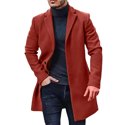 Lyrara | Herren Trenchcoat Klassisch Wolle