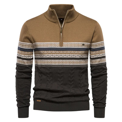 Rudy | Hochwertiger Pullover mit Retro-Muster