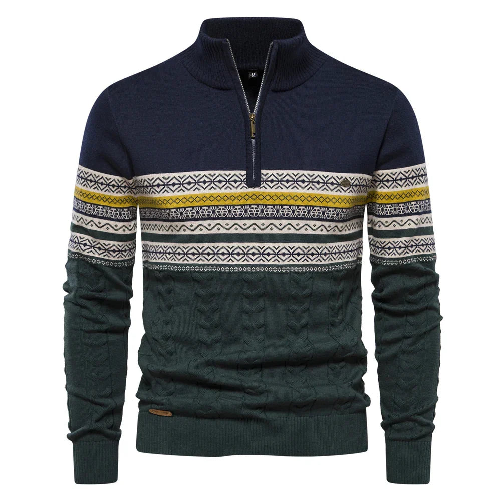 Rudy | Hochwertiger Pullover mit Retro-Muster