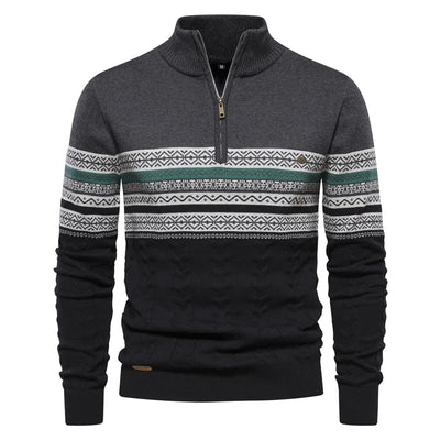 Rudy | Hochwertiger Pullover mit Retro-Muster