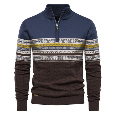 Rudy | Hochwertiger Pullover mit Retro-Muster