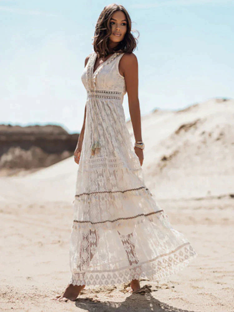 Veala | Stilvolles böhmisches Maxikleid: Eine Sommer-Essenz