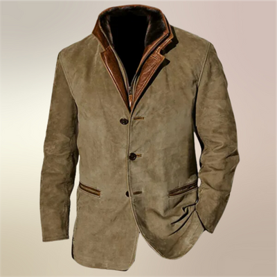 Noah | Herren-Vintage-Jacke aus luxuriösem Wildleder mit modernem Design und warmem