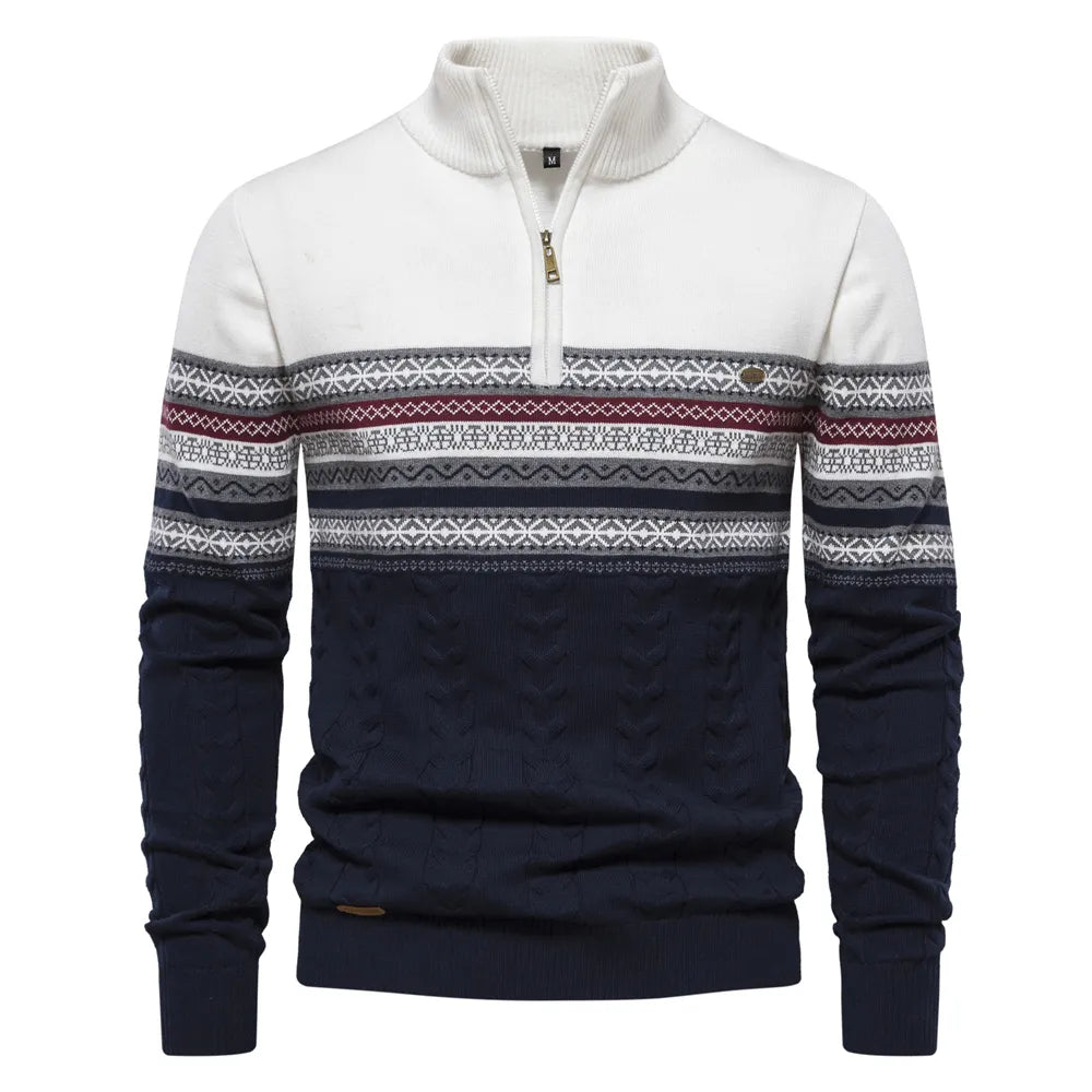 Rudy | Hochwertiger Pullover mit Retro-Muster