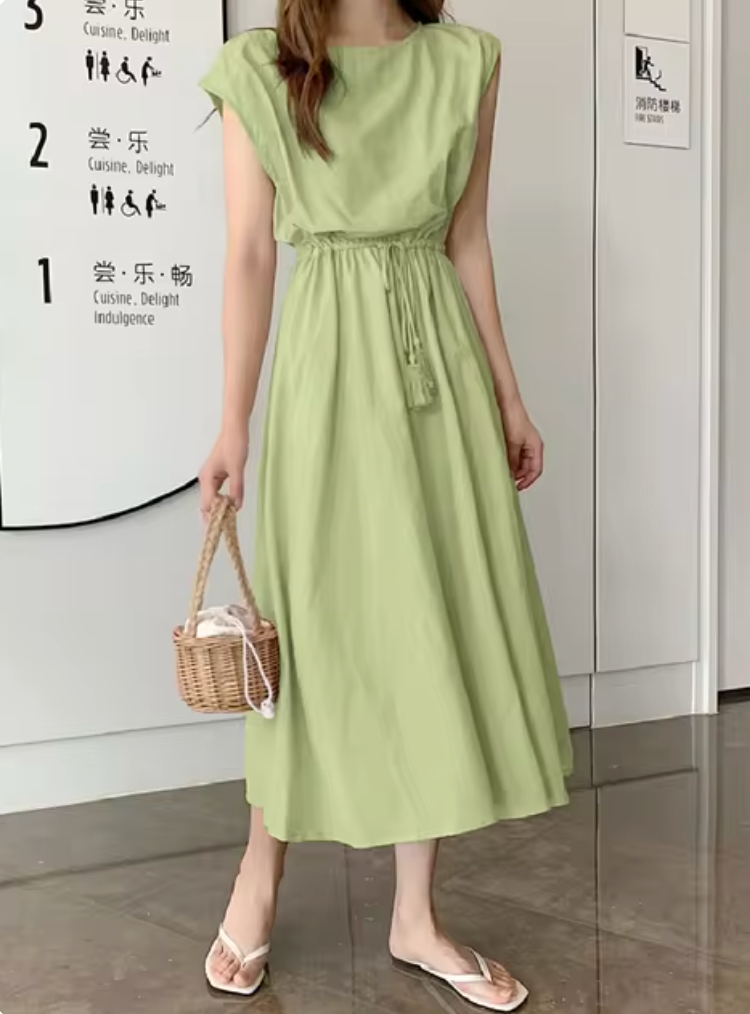 April | Sommer Midi-Kleid für Damen