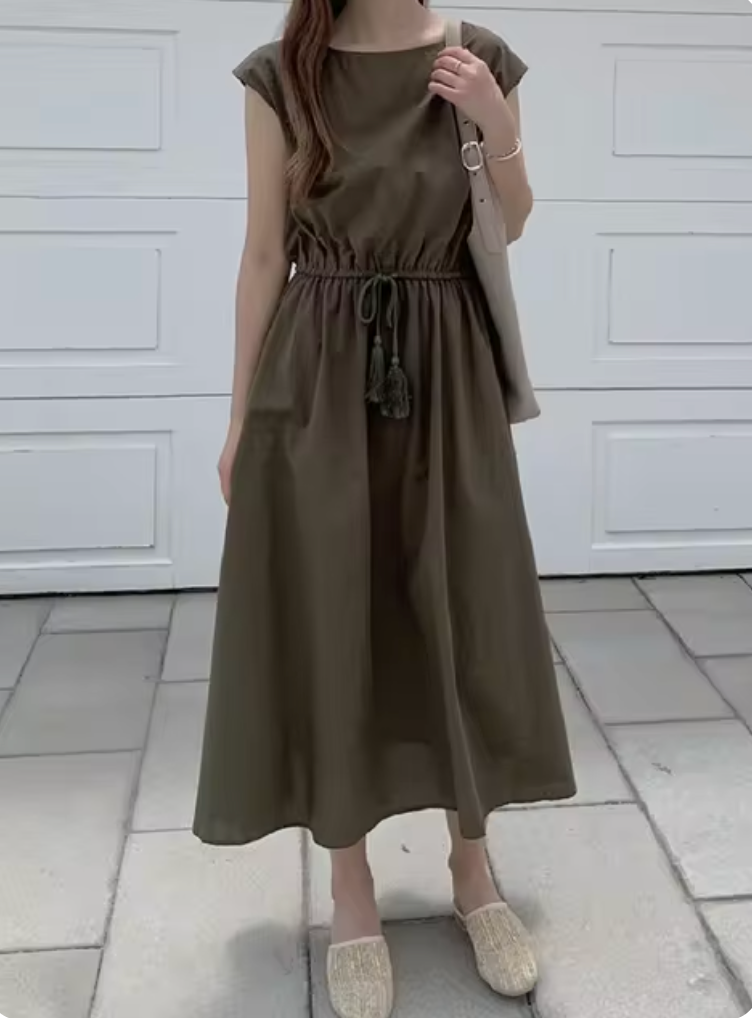 April | Sommer Midi-Kleid für Damen