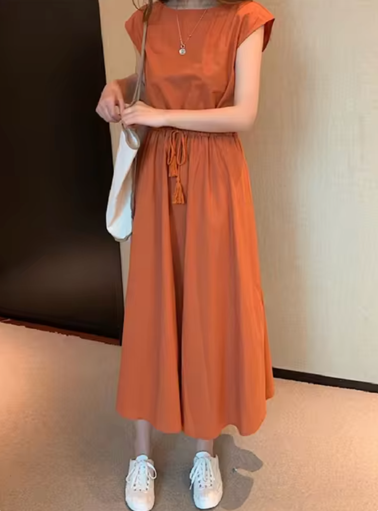 April | Sommer Midi-Kleid für Damen