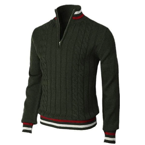 Martin - der elegante herrenpullover mit kragen