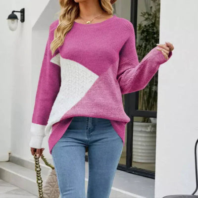 Bryony - verspieltes mehrfarbiges sweatshirt für damen. lässiges oberteil