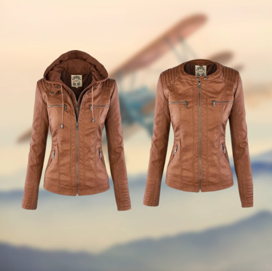 Aleena – elegante lederjacke