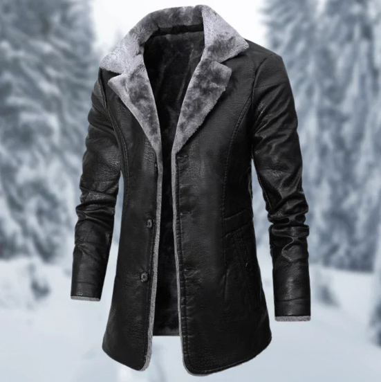 Lucian – warme fleece-winterjacke für herren