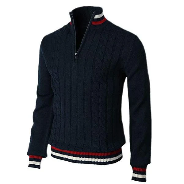 Martin - der elegante herrenpullover mit kragen