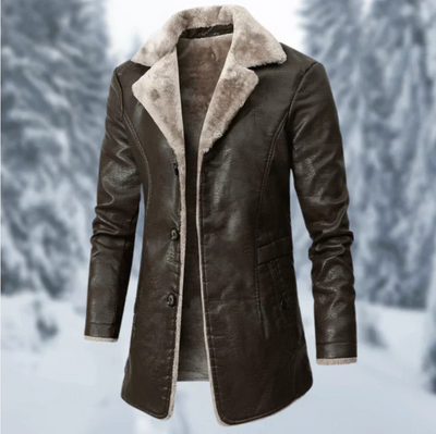 Lucian – warme fleece-winterjacke für herren