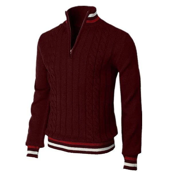 Martin - der elegante herrenpullover mit kragen