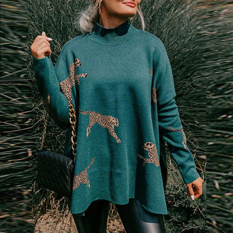 Beau | Pullover mit Leopardenmuster