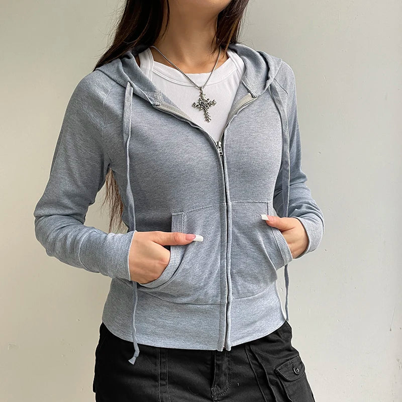 Lea | Casual Hoodie mit Reißverschluss für Damen