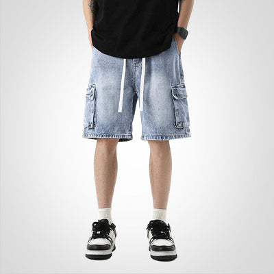 StreetEase | Denim Cargo Shorts