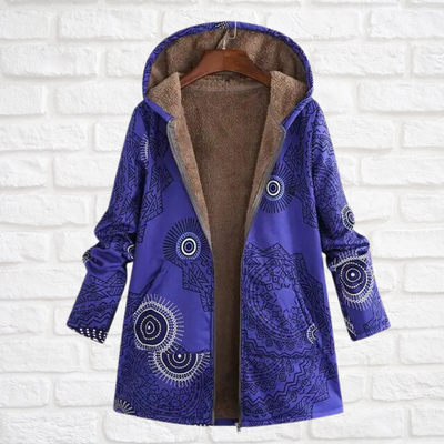 Ashlyn | Neu bedruckte klassische Jacke mit Kapuze