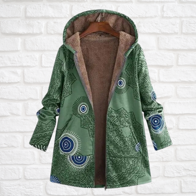 Ashlyn | Neu bedruckte klassische Jacke mit Kapuze