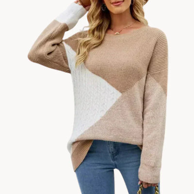 Bryony - verspieltes mehrfarbiges sweatshirt für damen. lässiges oberteil