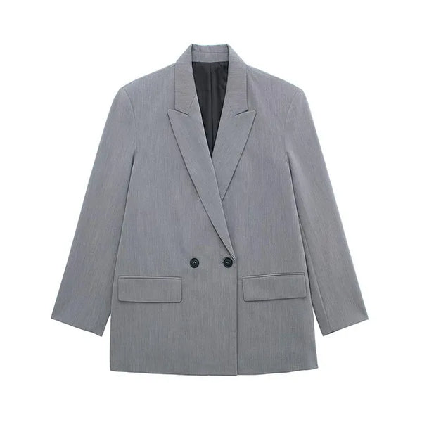 Amiah – eleganter blazer mit langen armeln und strukturiertem design