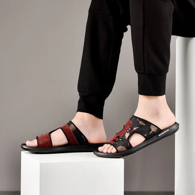 Ace - Sandalen aus Mikrofaser-Leder