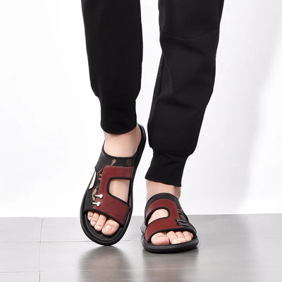 Ace - Sandalen aus Mikrofaser-Leder