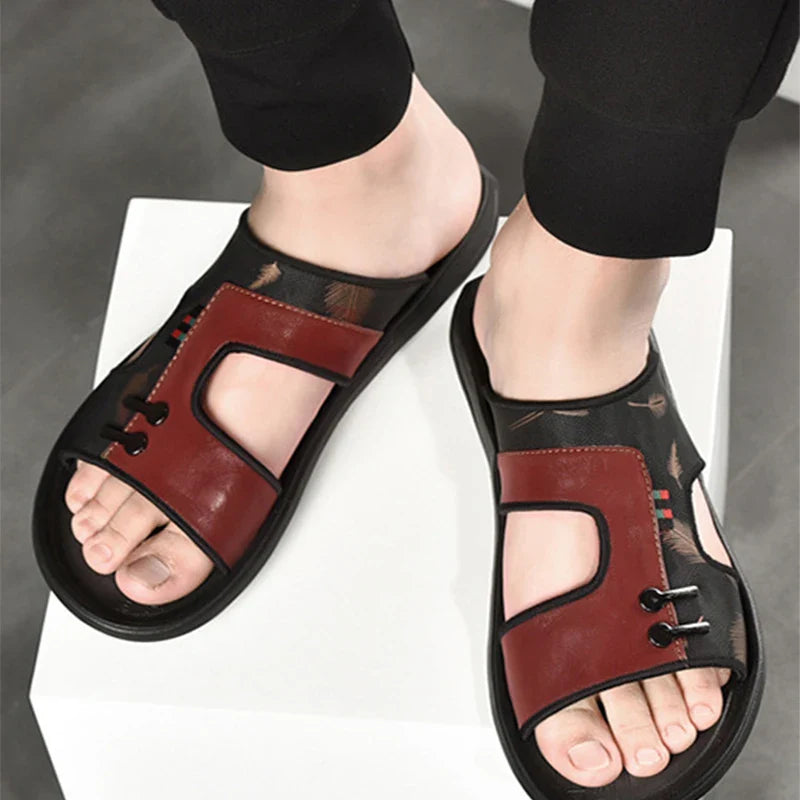 Ace - Sandalen aus Mikrofaser-Leder