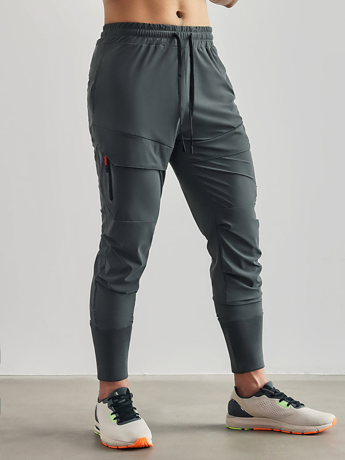 Maurice's coole sportliche cargo-jogger-Hose mit hoher rippe