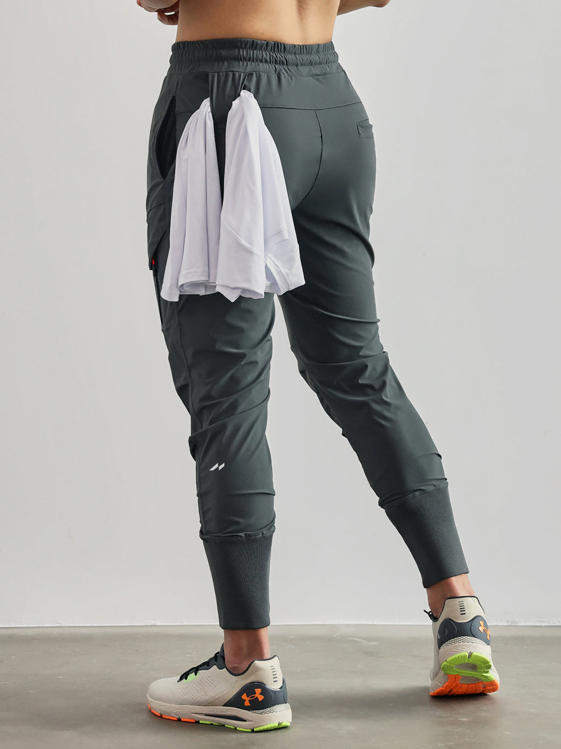 Maurice's coole sportliche cargo-jogger-Hose mit hoher rippe