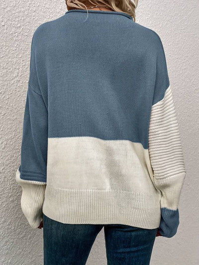 Heather - pullover mit farbblockdesign