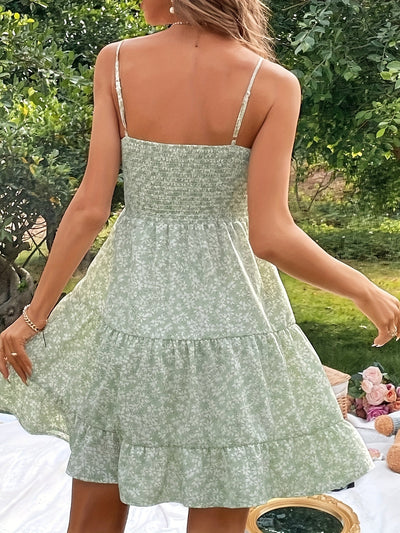 Britta | Sommer Blumen Minikleid