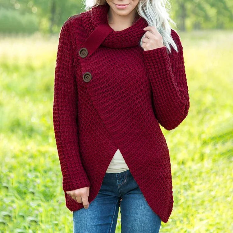 Beatrix | Casual Pullover mit unregelmäßigen Ärmeln und einfarbigem Design