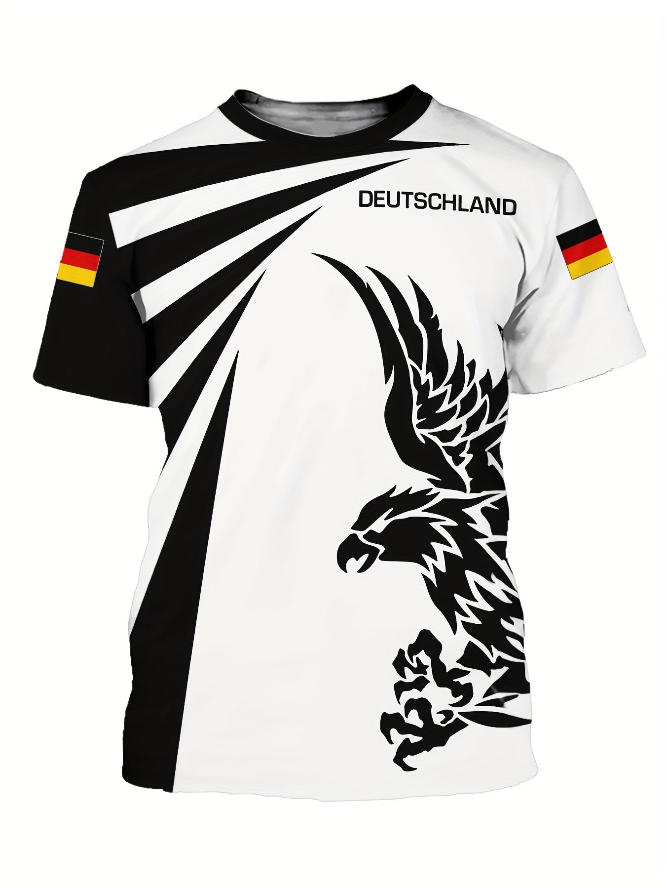 Adrean | Deutschland Euro 2024 Herren Fußball Trikot mit Adler Druck