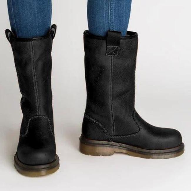 Uma – faltbare damenstiefel aus leder