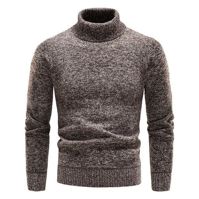 Bequemer und eleganter herrenpullover mit rollkragen